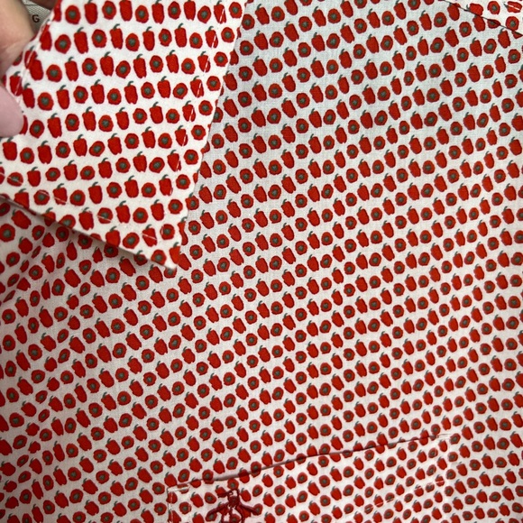 Men’s Penguin Red Pepper 🌶️ Button Down Short Sleeve Shirt SIZE XL - Picture 4 of 4